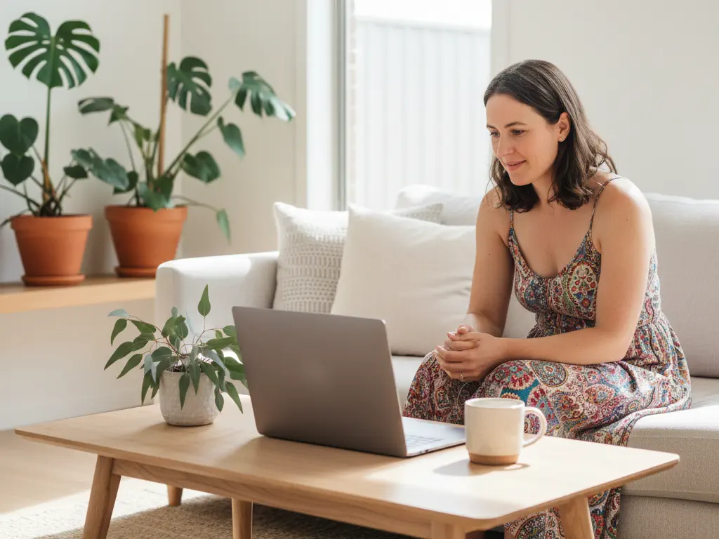 Virtual volunteer working remotely from home