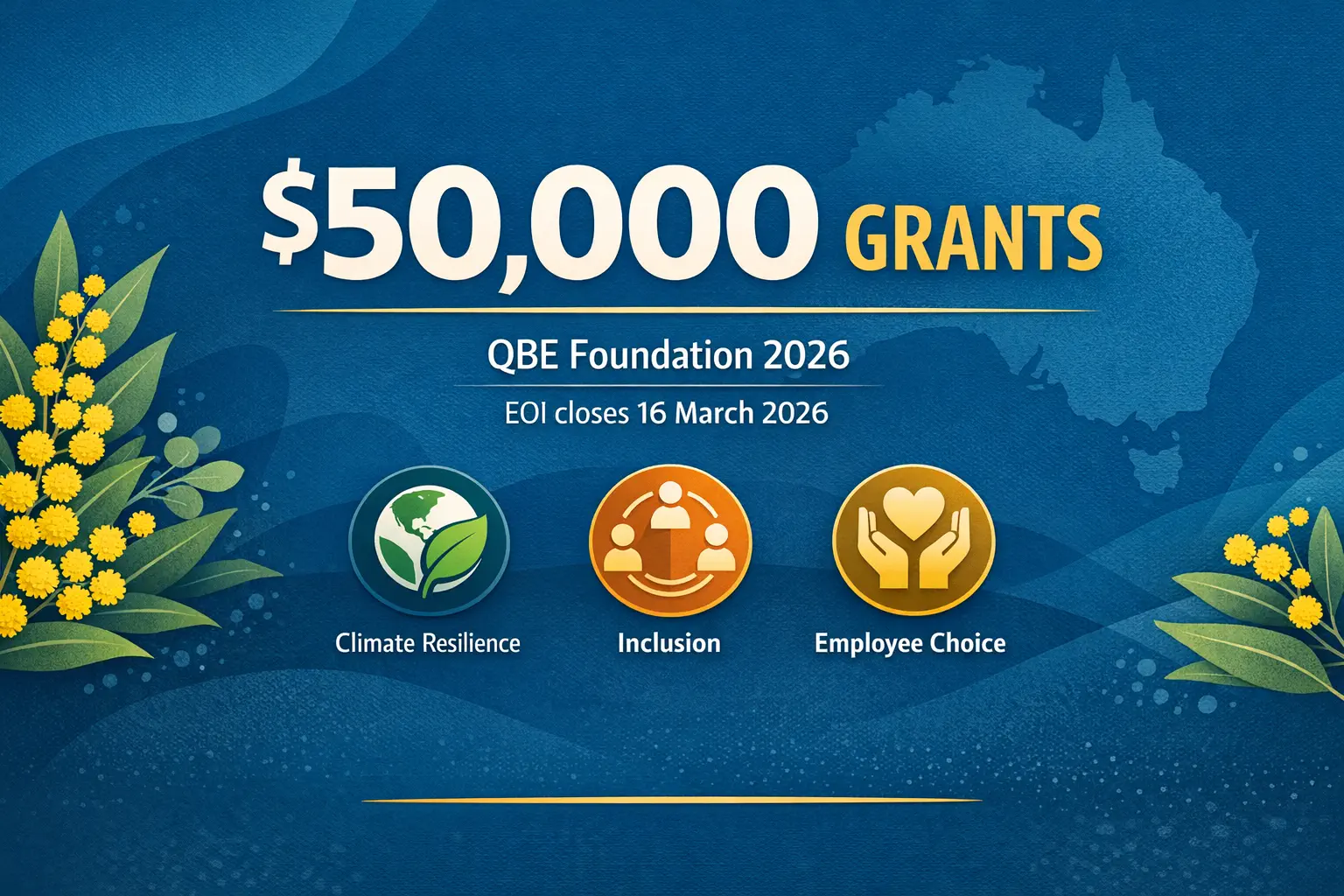 Grants for Australian Charities 2026 - QBE Foundation