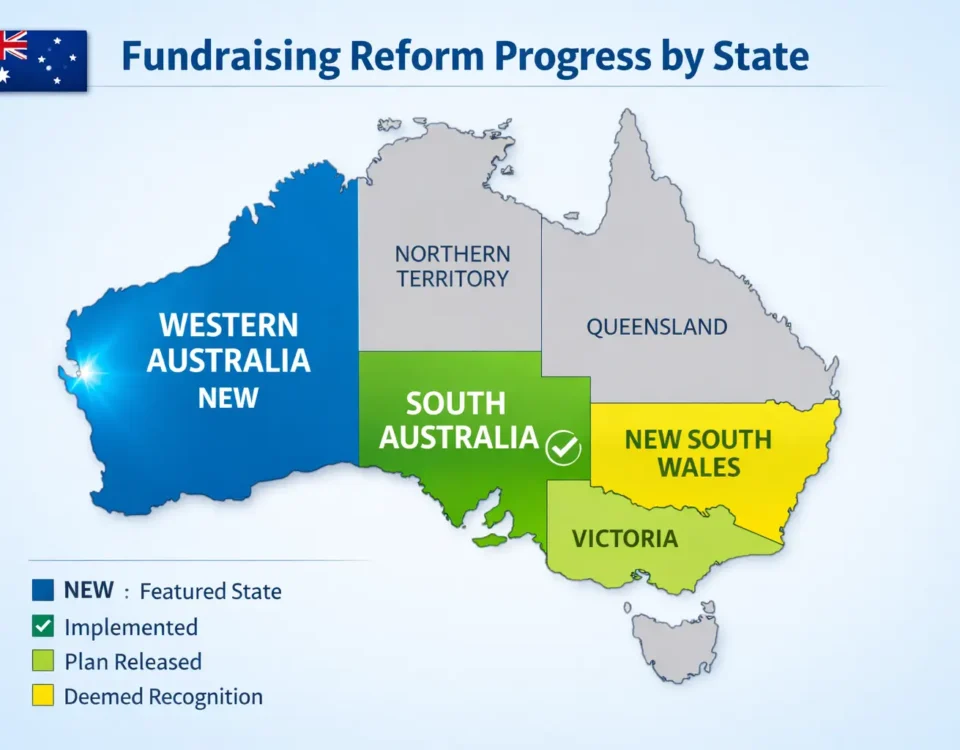 Australia Fundraising Reform Map