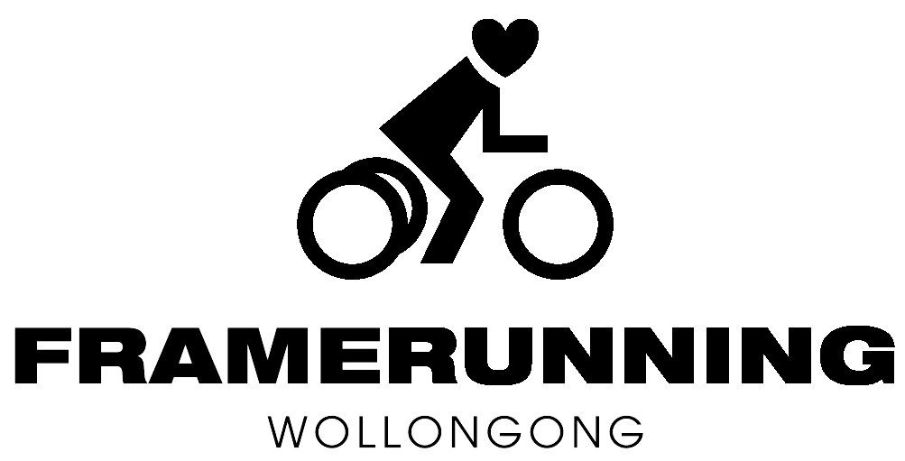 Frame Running Wollongong logo
