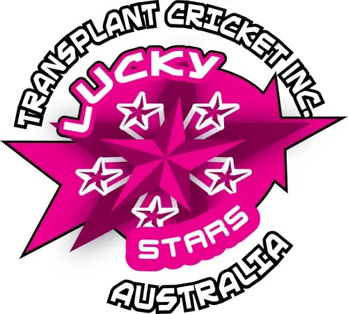 “Lucky Stars Australia” Transplant Cricket Inc. logo